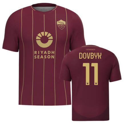 Футболка Рома Довбик 11 (Roma Dovbyk 11) 2024-2025 ігрова/повсякденна 15221716 колiр: бордовий