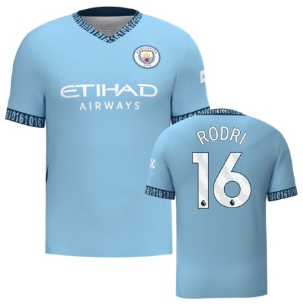 Футболка Манчестер Сіті Родрі 16 (Manchester City Rodri 16) 2024-2025 ігрова/повсякденна 15225511 колiр: блакитний