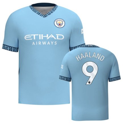 Футболка Манчестер Сіті Холанд 9 (Manchester City Haaland 9) 2024-2025 ігрова/повсякденна 15226311 колiр: блакитний