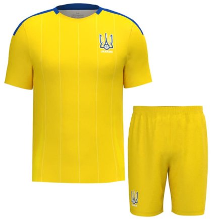 Футбольная форма Украина с гербом 2024-2025 игровая/повседневная 15224703-1 цвет: желтый