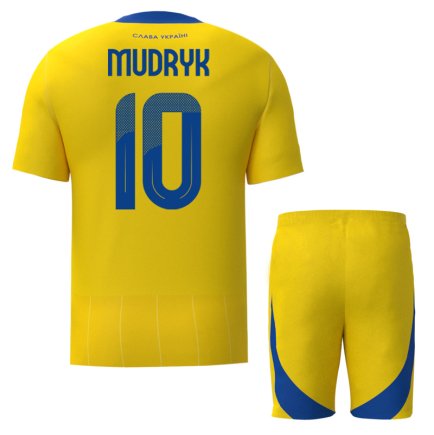 Футбольная форма Украина Мудрик 10 (Ukraine Mudryk 10) 2024-2025 игровая/повседневная 15225103-1 цвет: желтый