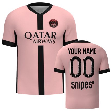 Футболка PSG (ПСЖ) 2024-2025 игровая/повседневная 15229209-1 цвет: розовый