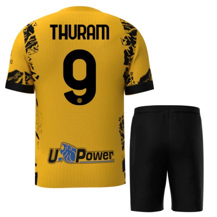 Футбольная форма Интер Милан Тюрам 9 (Inter Milan Thuram 9) 2024-2025 игровая/повседневная 15235203-1 цвет: желтый