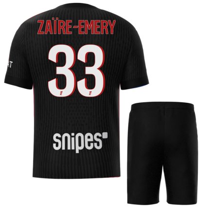 Новая Футбольная форма ПСЖ Заир-Эмери 33 (PSG Zaïre-Emery 33) 2026 игровая/повседневная 17266701 цвет: черный
