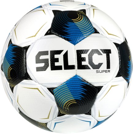Мяч футбольный Select Super (FIFA Quality PRO) v26 (128) размер 5 цвет: белый/синий