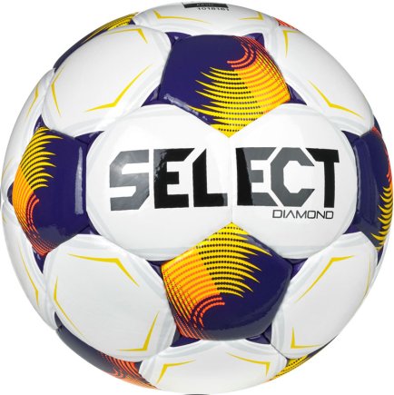 М'яч футбольний Select Diamond v26 (010) розмір 5 колір: білий/помаранчевий М'яч футбольний Select Diamond v26 (010) розмір 5 колір: білий/помаранчевий