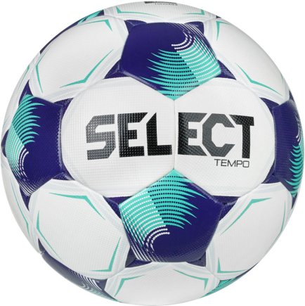 Мяч футбольный Select Tempo TB v26 (003) размер 4 цвет: белый/фиолетовый Мяч футбольный Select Tempo TB v26 (003) размер 4 цвет: белый/фиолетовый