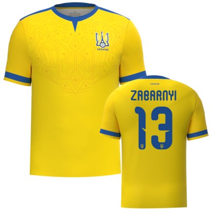 Новая Футболка Украина с гербом Забарный 13 (Ukraine Zabarnyi 13) 2026 игровая/повседневная 17268203 цвет: желтый Новая Футболка Украина с гербом Забарный 13 (Ukraine Zabarnyi 13) 2026 игровая/повседневная 17268203 цвет: желтый
