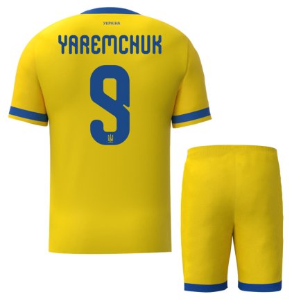 Новая Футбольная форма Украина с гербом Яремчук 9 (Ukraine Yaremchuk 9) 2026 игровая/повседневная 17268703 цвет: желтый