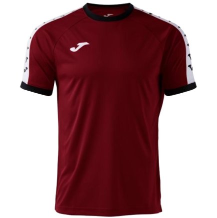 Футболка игровая Joma HEROIC 105135.680 цвет: бордовый/черный