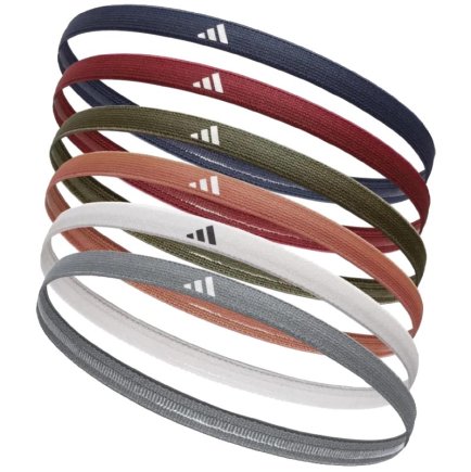 Повязки на голову Adidas Hairbands 6pk ADAC-16181 Повязки на голову Adidas Hairbands 6pk ADAC-16181