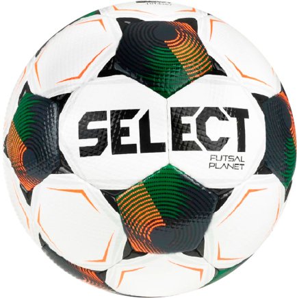 Мяч для футзала Select Futsal Planet v26 (005) цвет: белый/зеленый размер 4 Мяч для футзала Select Futsal Planet v26 (005) цвет: белый/зеленый размер 4