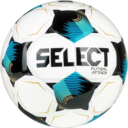 Мяч для футзала Select Futsal Attack v26 (009) цвет: белый/синий размер 4