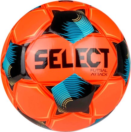 Мяч для футзала Select Futsal Attack v26 (010) цвет: оранжевый/синий размер 4 Мяч для футзала Select Futsal Attack v26 (010) цвет: оранжевый/синий размер 4