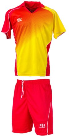 Футбольная форма Europaw mod № 007 красно-желтая
