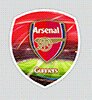 Наклейка 3D універсальна (мала) Arsenal F.C. Арсенал