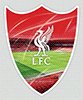 Наклейка 3D універсальна (мала) Liverpool F.C. Ліверпуль