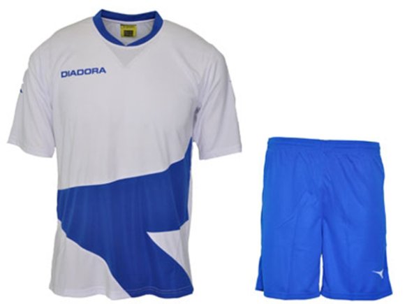 Футбольная форма Diadora L.A. LOGO-Houston бело-синяя
