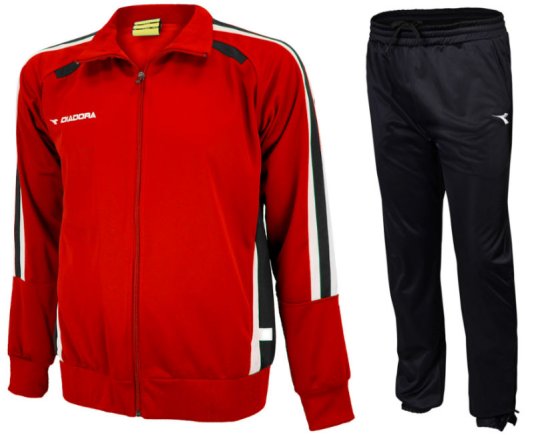 Спортивный костюм Diadora Cape Town Set цвет: красный/черный