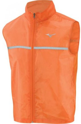 Манишка Mizuno Running Vest. Цвет: оранжевый