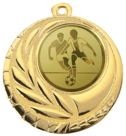 Медаль 45 мм D110-001 Футбол золото