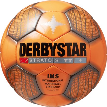 Мяч футбольный Derbystar Stratos orange TT IMS размер 5