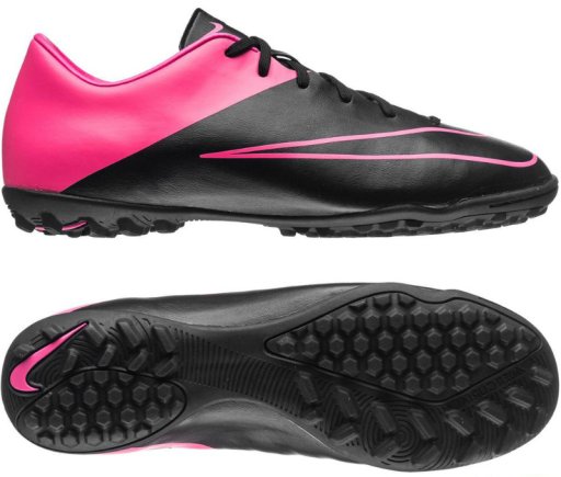 Сороконожки Nike Mercurial VICTORY V TF 651646-006 цвет: розовый/черный (официальная гарантия)