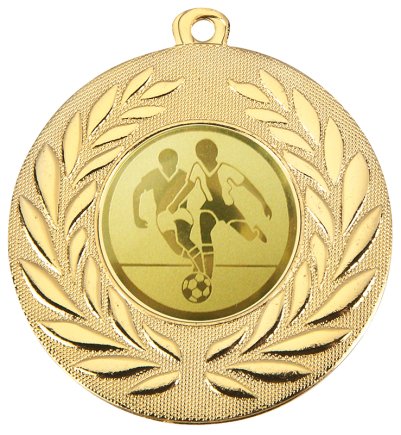Медаль 50 мм D111-001 Футбол золото