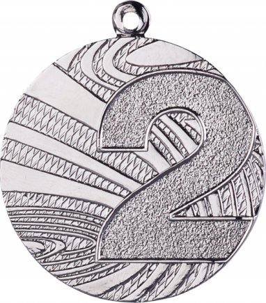 Медаль 40 мм MMC6040 2 место серебро