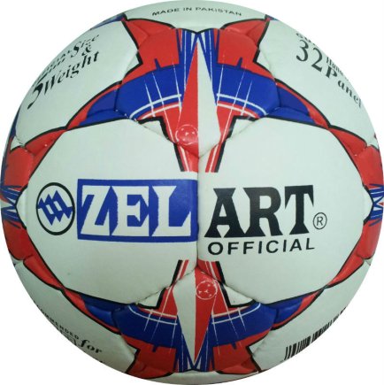 Мяч футбольный сине-красно-белый размер 5