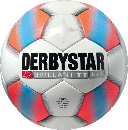 М'яч футбольний Derbystar Brillant TT orange DS IMS Розмір 5