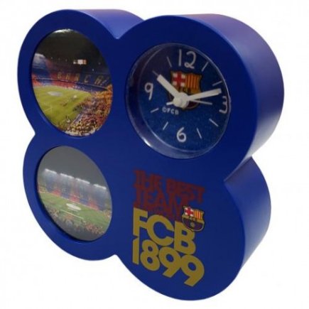 Годинник-фоторамка настільний F.C. BARCELONA PICTURE FRAME ALARM CLOCK BL (годинник Барселона)