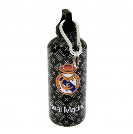 Бутылка для воды Real Madrid F.C. Aluminium Drinks Bottle BLK (емкость для воды Реал) 400 мл