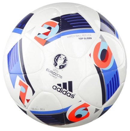 Мяч футбольный Adidas ADIDAS EURO16 TOP GLIDER AC5448 размер 4 (официальная гарантия)
