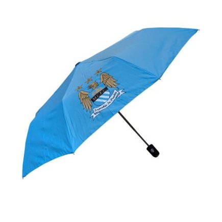 Зонт компактный Манчестер Сити голубой (Manchester City F.C. Compact Golf Umbrella)