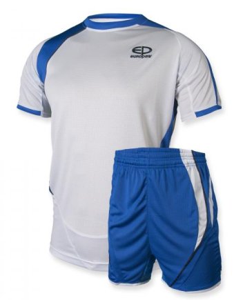 Футбольная форма Europaw mod № 003 бело-синяя