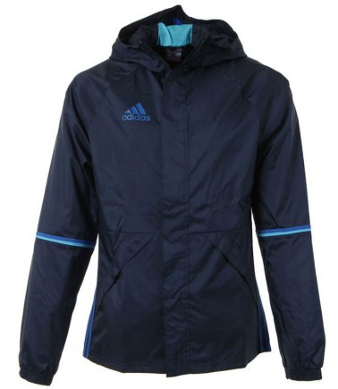 Ветровка Adidas Condivo16 Rain Jacket AC4408 детская цвет: темно-синий