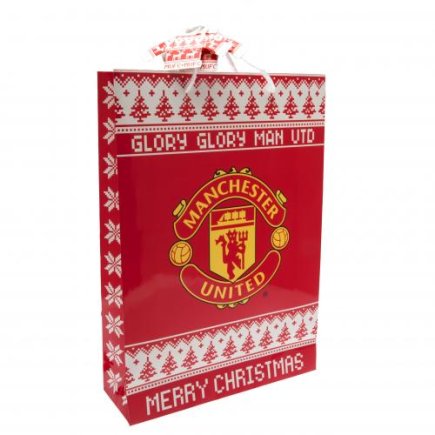 Пакет бумажный подарочный Манчестер Юнайтед