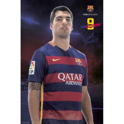 Постер Барселона Suarez 76