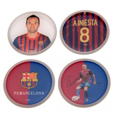 Набор 3D наклеек Барселона Iniesta 4 штуки