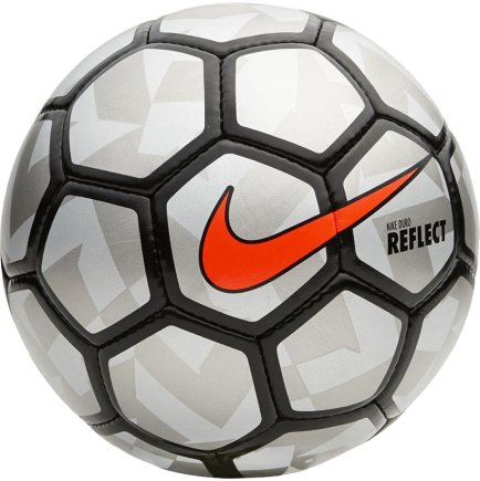 Мяч футбольный NIKE DURO REFLECT SC2743-022 серебристый/черный. Размер 5