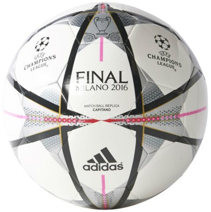 Мяч футбольный Adidas Finale Milano Capitano 2016 AC5488 размер 5 (официальная гарантия)