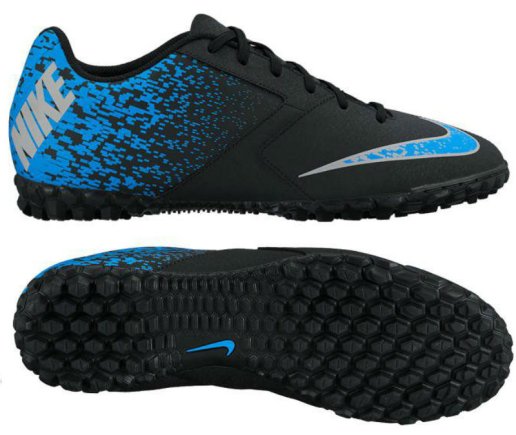Сороконожки Nike BOMBAX TF 8264869-040 цвет: черный/синий (официальная гарантия)
