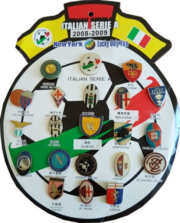 Набор значков Italian Serie A 2008-2009 20 штук