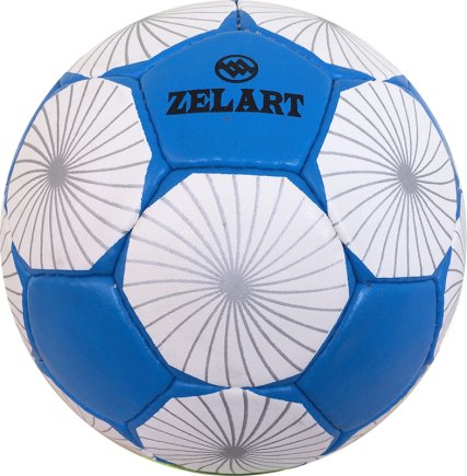 М'яч футбольний біло-синій розмір 5