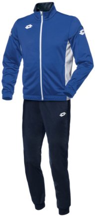 Спортивный костюм детский Lotto SUIT STARS EVO PL RIB JR синий/темно-синий