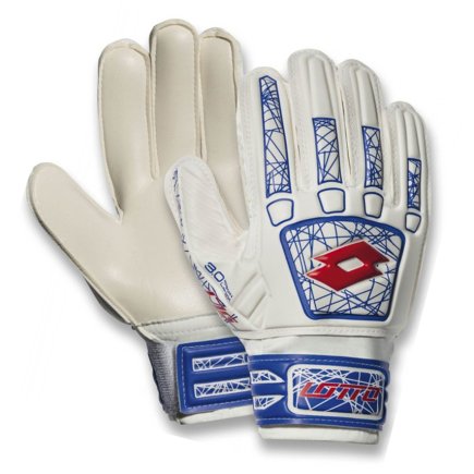 Вратарские перчатки детские Lotto GLOVE LZG 900 JR бело-синие