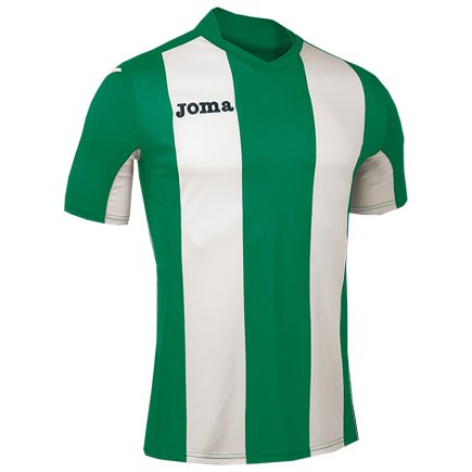 Футболка игровая Joma Pisa V 100403.450 зелено-белая