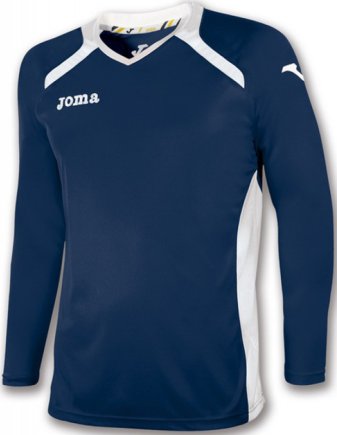 Футболка игровая Joma Champion 2 1196.99.009 с длинным рукавом РАСПРОДАЖА цвет: темно-синий/белый