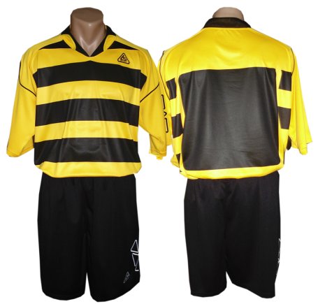 Футбольна форма Liga Sport mod 02 №4 чорно-жовта